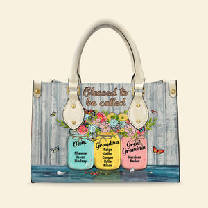 Personalized Gifts For Mom Leather Bag 09HUDT200424 Mother's Day - Leather Bags - GoDuckee