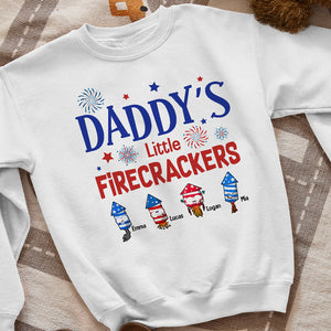 Daddy's Little Firecrackers-Gift For Family-Personalized Shirt-Family Shirt - Shirts - GoDuckee