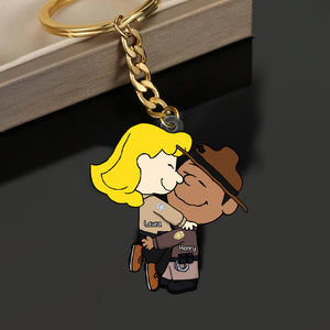 Personalized Gifts For Couple Keychain, Custom Job 01qhqn160125hg - Keychains - GoDuckee