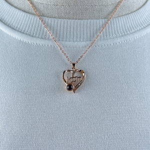 Custom Photo Projection Necklace For Mom, Lovely Heart Charm 50 06acxx140325 - Necklace - GoDuckee