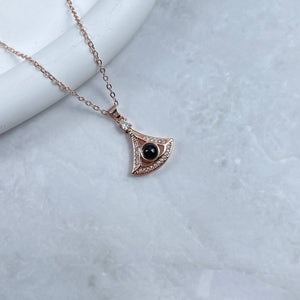 Custom Photo Projection Necklace - Mystic Eye Charm 32 14acxx140325 - Necklace - GoDuckee