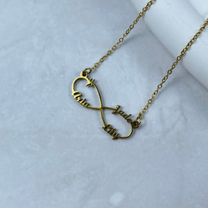 Personalized Name Necklace- Infinity Love Charm 15 16acxx140325 - Necklace - GoDuckee