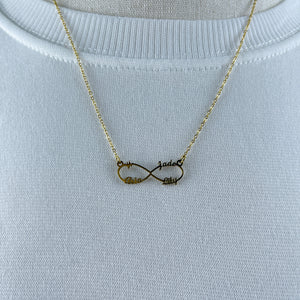 Personalized Name Necklace- Infinity Love Charm 15 16acxx140325 - Necklace - GoDuckee