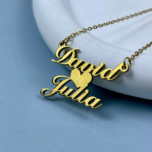 Personalized Couple Name Necklace 02 27acxx140325 - Necklace - GoDuckee