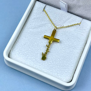Personalized Cross Name Necklace 29 28acxx140325 - Necklace - GoDuckee