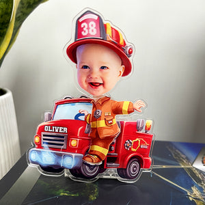 Custom Photo Gifts For Firefighter Shaking Head Standee Cute Gifts - Shaking Head Standee - GoDuckee