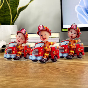 Custom Photo Gifts For Firefighter Shaking Head Standee Cute Gifts - Shaking Head Standee - GoDuckee