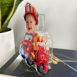 Custom Photo Gifts For Firefighter Shaking Head Standee Cute Gifts - Shaking Head Standee - GoDuckee