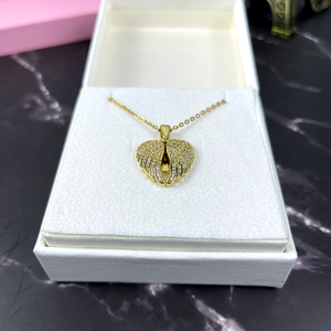 Personalized Memorial Gifts For Heaven Couple Angel Wings Necklace 02acxx140225 - Necklace - GoDuckee