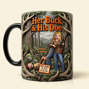 Hunting Couple Magic Mug - Personalized Gifts For Couple 03huti020626 - Coffee Mug - GoDuckee