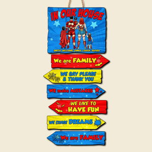 We Are Family, Personalized Pallet Wood Sign, Gifts For Family 01NADT020822TM - Wood Sign - GoDuckee