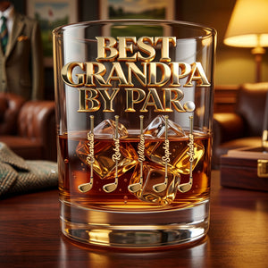 Legendary Golf Dad Round Glass - Personalized Gifts For Dads 03PGTI130526 - Glass - GoDuckee