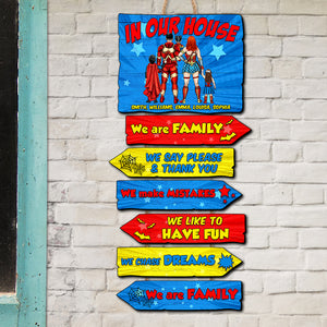 We Are Family, Personalized Pallet Wood Sign, Gifts For Family 01NADT020822TM - Wood Sign - GoDuckee