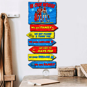 We Are Family, Personalized Pallet Wood Sign, Gifts For Family 01NADT020822TM - Wood Sign - GoDuckee