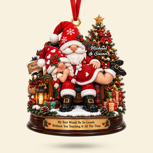 Playful Touch Couple Ornament - Personalized Christmas Gift For Couples 01NATI260926