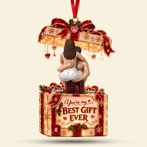 Romantic Best Gift Ever Ornament - Personalized Christmas Gifts For Couple 05qhti160926 - Ornament - GoDuckee