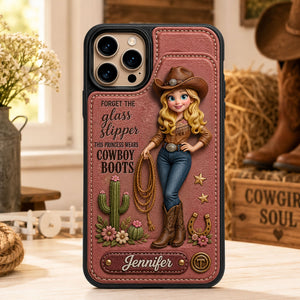 Cowgirl Leather Flip Wallet Phone Case - Personalized Gifts For Cowgirl 02nati020626 - Phone Case - GoDuckee