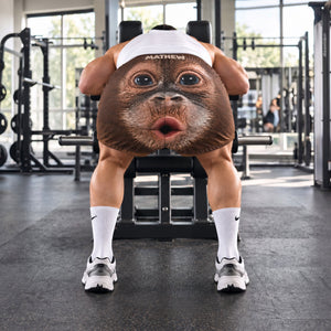 Cute Monkey Face Men's Beach Shorts - Personalized Gift For Him 03QHTI210926