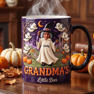 Grandma, Mama's Little Boos Magic Mug - Personalized Gifts For Halloween Magic Mug 05TOTI300726