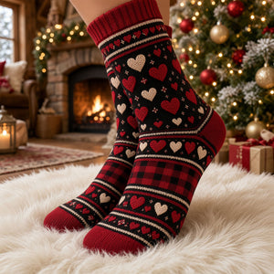 It's Time To Get Naughty Socks - Personalized Christmas Gifts For Couples 03OHTI290926 - Socks - GoDuckee
