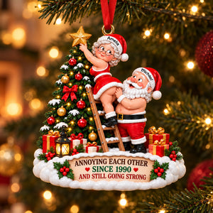 Annoying Each Other Christmas Ornament - Personalized Gifts For Couples 01OHTI161026