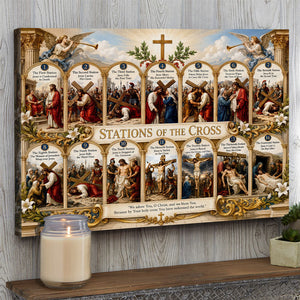 Jesus Carries The Cross Poster - Personalized Gifts For Christian 03HUTI200726 - Poster & Canvas - GoDuckee