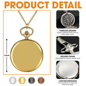 (SHAO) Personalized Pocket Watch - Pocket Watch - GoDuckee