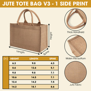 (PRB) Mẫu - Jute Tote Bag V3 - Personalized Gifts For here Quote/Design Mã - Jute Tote Bag - GoDuckee