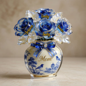 Toile De Jouy Mother Acrylic Plaque - Personalized Gifts For Mothers 02pgmg090326 - Shaped Plaques - GoDuckee