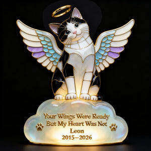 Pet Angel Memorial Light Box, Custom Photo Keepsake To Remember Losted Pets 02qhlu010426 - Light Box - GoDuckee
