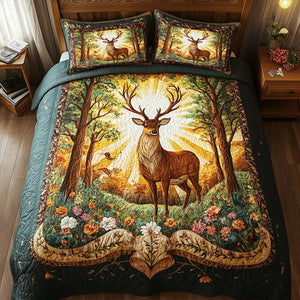 Gifts For Deer Lovers Quilt Bedding Set 02TGDT200125 - Blanket - GoDuckee