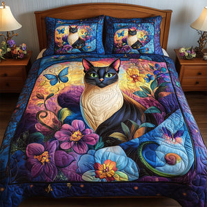 Siamese Cat Gifts For Cat Lovers Quilt Bedding Set Special Line 01TGDT210125 - Blanket - GoDuckee