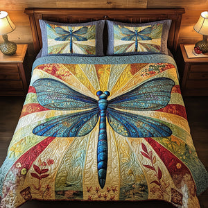 Dragonfly Vignette Quilt Bedding Set Special Line 02TGDT180125 - Blanket - GoDuckee