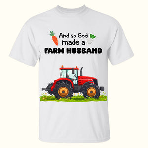 Personalized Gifts For Farmer Couples Shirt Couple With Tractor 05XQLU110125HG - Shirts - GoDuckee