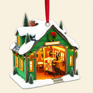 Sewing Room Christmas Ornament - Personalized Gift For Sewing Lovers 06OHLU140825 - Ornament - GoDuckee