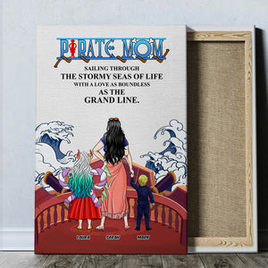 Personalized Gifts For Mom Canvas Print Pirate Mom 031TOTH210324PA - Canvas Print - GoDuckee