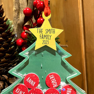 Christmas Tree- 5 Layered Christmas Shaker Ornament-Gift For Family- Christmas Gift - Ornament - GoDuckee