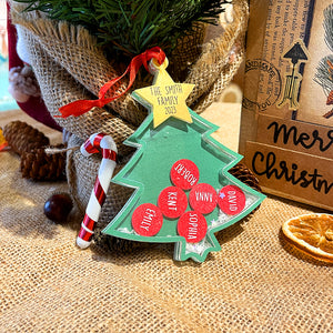 Christmas Tree- 5 Layered Christmas Shaker Ornament-Gift For Family- Christmas Gift - Ornament - GoDuckee