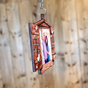 Although You Cannot See Me I Am Always With You, Personalized Memorial Keychain With Upload Image, Memorial Window - Keychains - GoDuckee