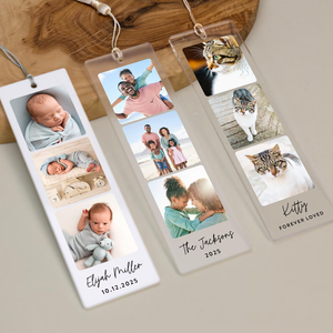 Custom Photo Bookmark With Colorful Tassel - Personalized Book Lover Gifts - Bookmarks - GoDuckee