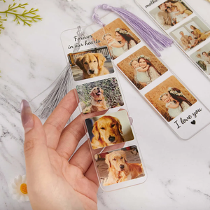 Custom Photo Bookmark With Colorful Tassel - Personalized Book Lover Gifts - Bookmarks - GoDuckee