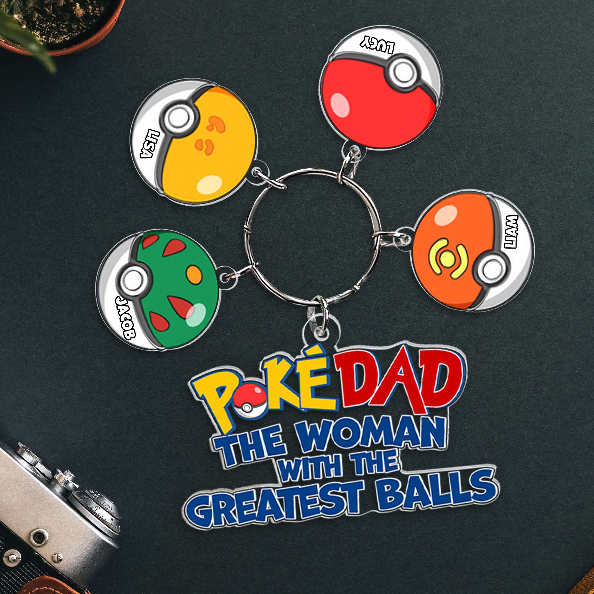 Personalized Gifts For Dad Keychain 05OHPU020424 Father's Day - Keychains - GoDuckee