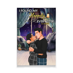 Couple I Found My Happily Ever After, Personalized Couple Bedroom Canvas Print, Couple's Home Decor - Poster & Canvas - GoDuckee