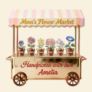 Birthmonth Flowers Mom And Kids Acrylic Plaque - Personalized Gifts For Mother's Day Plaque 03KIMG110326 - Shaped Plaques - GoDuckee