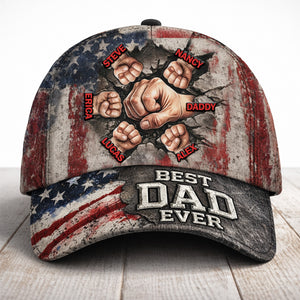 The Strongest Bonding With Dad Cap - Personalized Gift For Dad 03TOMG250326 - Caps - GoDuckee