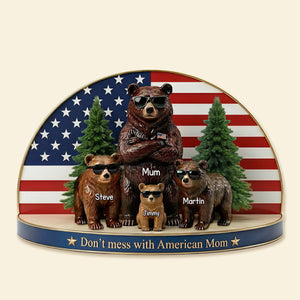 Bear Family Acrylic Plaque - Personalized Gifts For Mom 031TOMG030326 - Shaped Plaques - GoDuckee