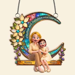 Unbreakable Bond Between Mother & Daughter Suncatcher - Personalized Gifts For Mom 05TOMG270226 - Ornament - GoDuckee
