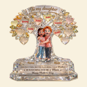 To My Daughter Acrylic Plaque - Personalized Mother's Day Gifts 01tomg120326 - Shaped Plaques - GoDuckee