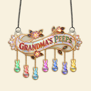 Cute Little Peeps Suncatcher - Personalized Gift For Grandma/Mom 01KIMG250326 - Ornament - GoDuckee