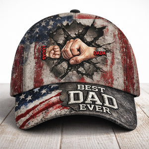 The Strongest Bonding With Dad Cap - Personalized Gift For Dad 03TOMG250326 - Caps - GoDuckee